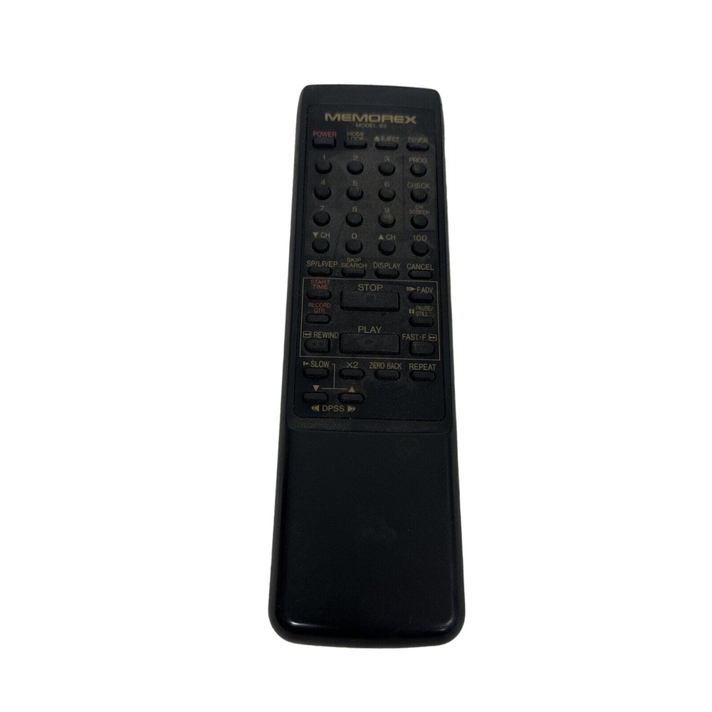 Remote control Memorex Model 93 original video VCR RRMCG0912GESA